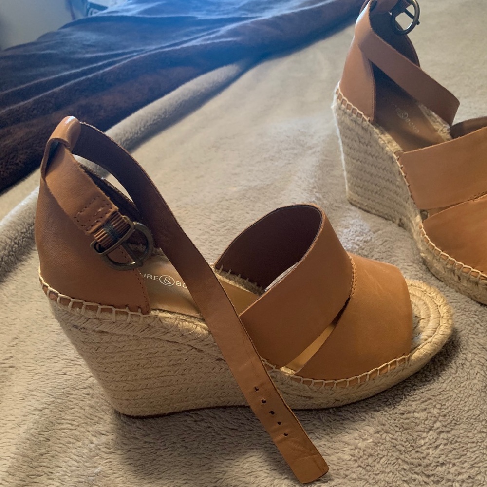 Beige Wedge Sandal